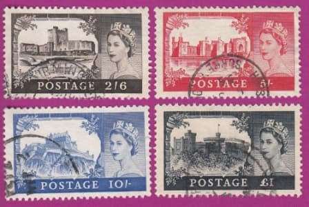 Great Britain - 1955 - Queen Elizabeth II - Castles